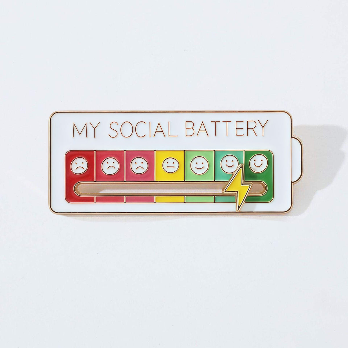 Social Battery Slider Pin