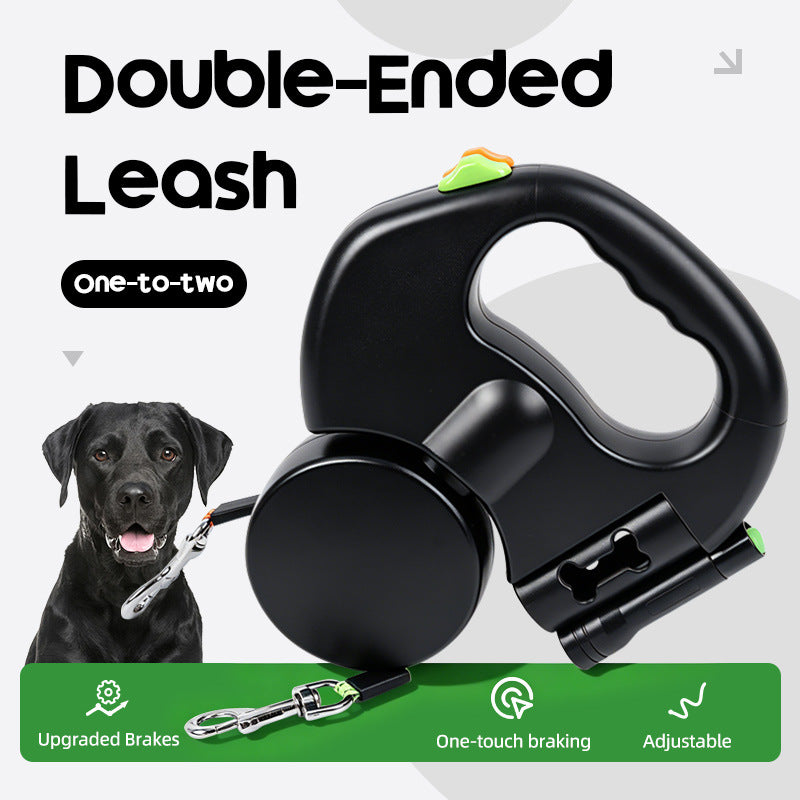Dual Automatic Retractable Dog Leash