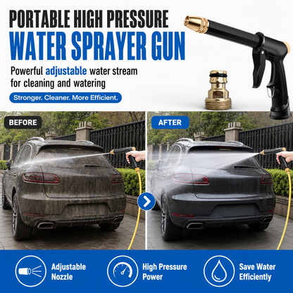 Portable High Pressure Water Sprayer Gun