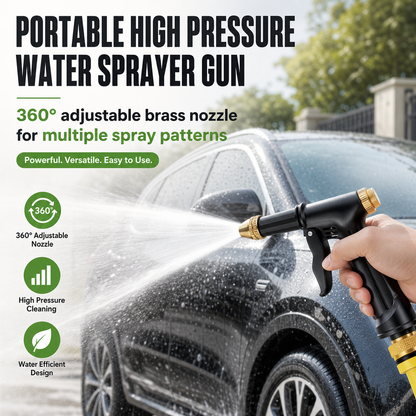 Portable High Pressure Water Sprayer Gun