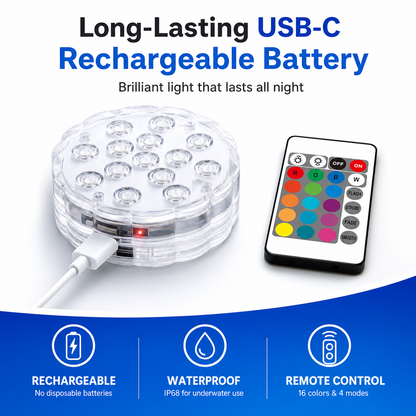 Rechargeable LED Pool lights