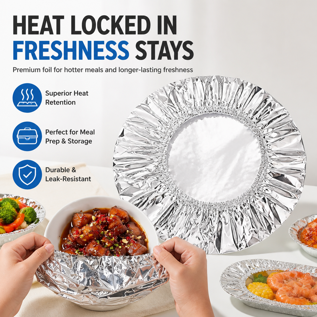 Reusable Aluminum Foil Food Covers (20 PCS)