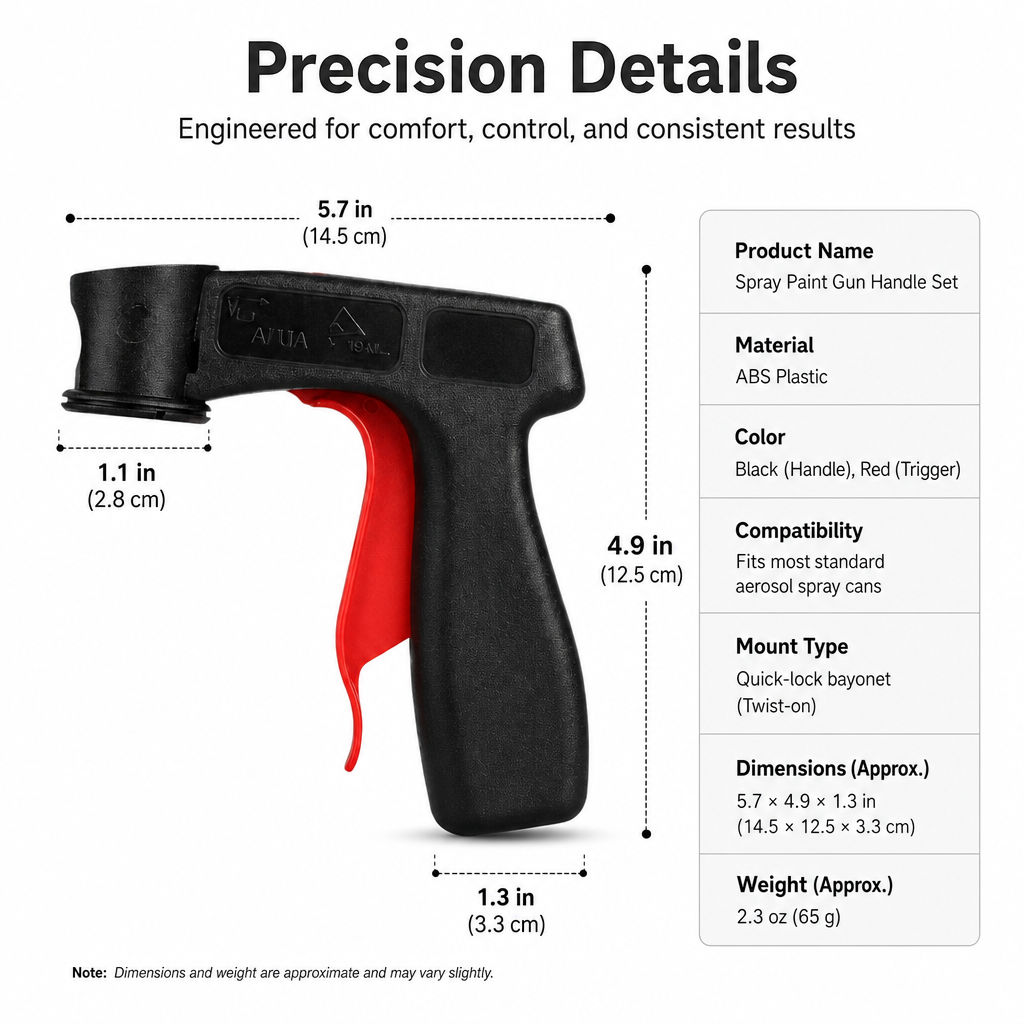 Spray Paint Gun Handle Set