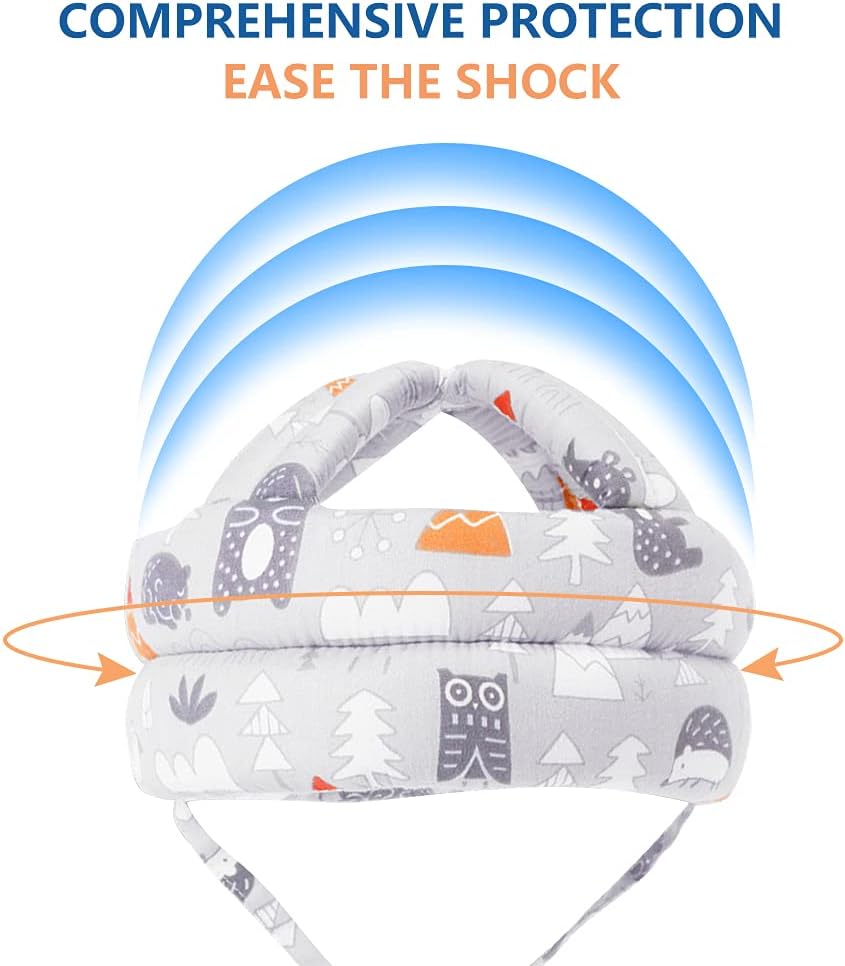 Adjustable Baby Infant Toddler Helmet No Bump Safety Head Cushion Bumper Bonnet