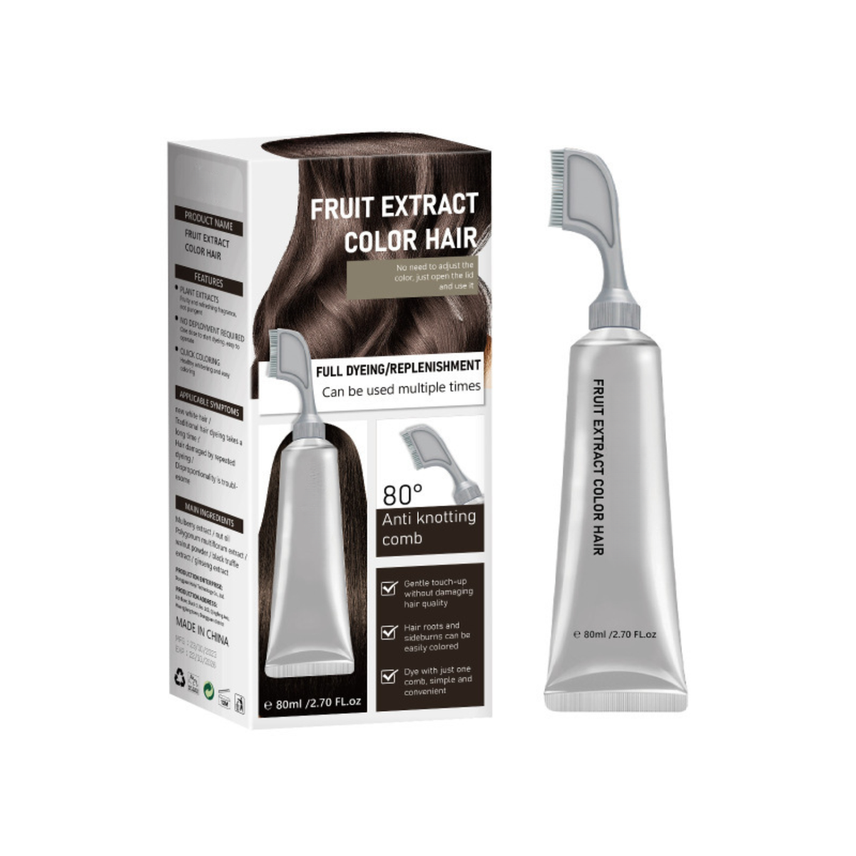 Hair Dye Comb for Gray Coverage