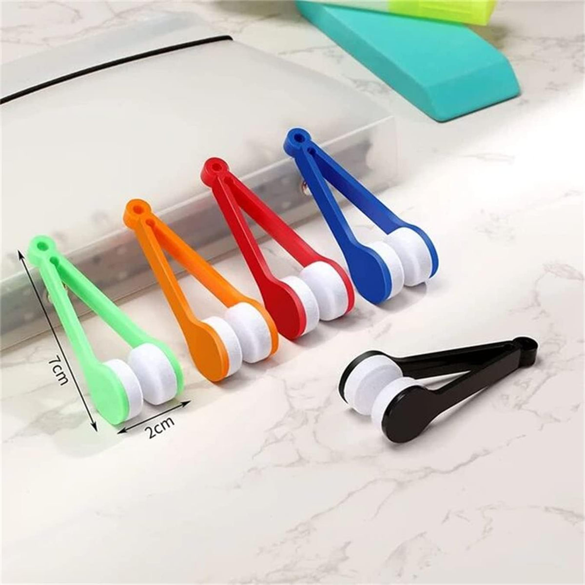 10-Pack Mini Microfiber Eyeglass Cleaner Brushes