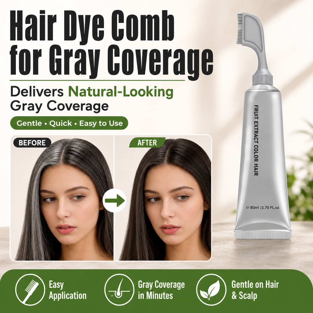 Hair Dye Comb for Gray Coverage