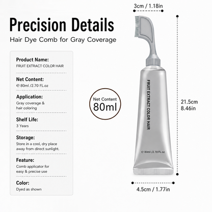 Hair Dye Comb for Gray Coverage