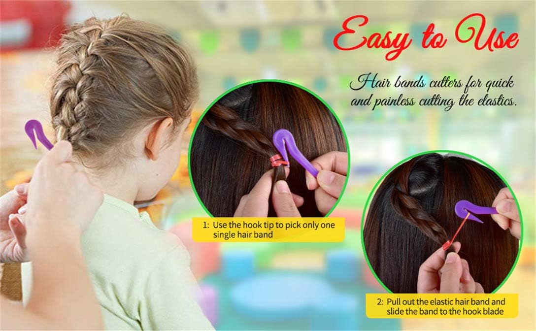 4 PCS Rubber Band Cutter Elastic Hair Band Cutter Hairband Removal Tool