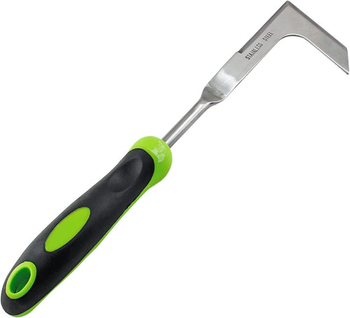 Hand Weed Puller Tool, Stainless Steel L Shape Garden Weed Remover Tool