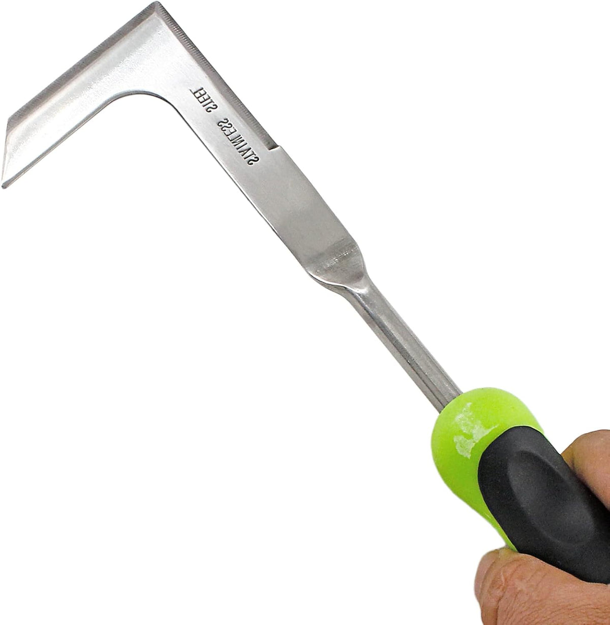 Hand Weed Puller Tool, Stainless Steel L Shape Garden Weed Remover Tool