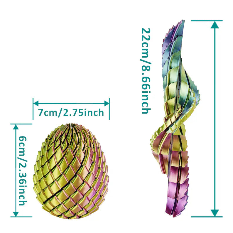 3D Print Dragon Egg Twisty Fidget Toy