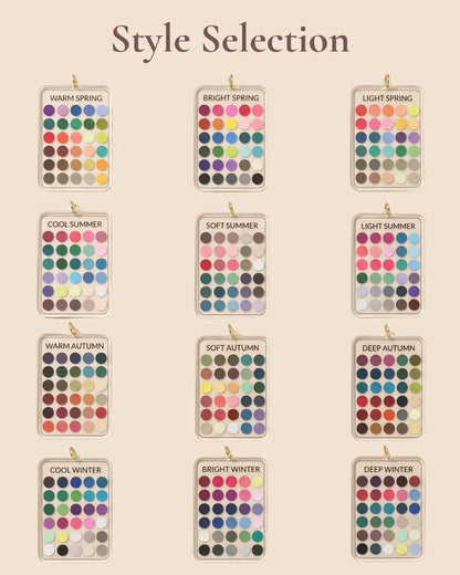 Seasonal Color Palette Keychain