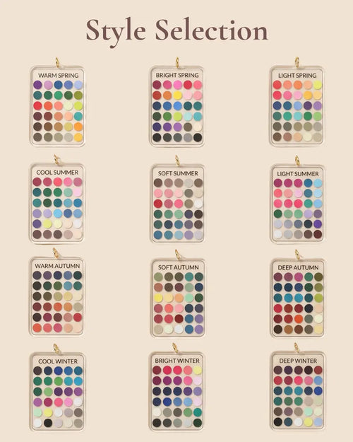 Seasonal Color Palette Keychain