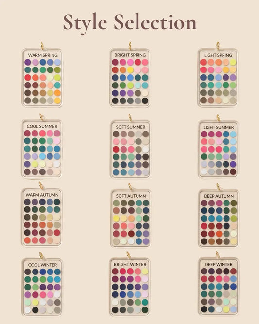 Seasonal Color Palette Keychain