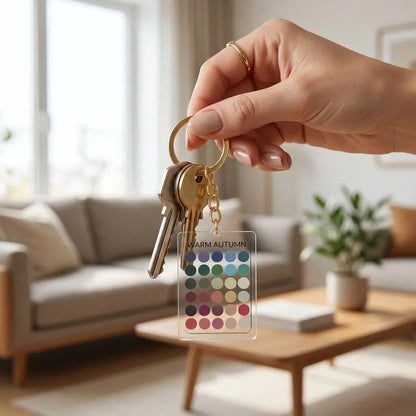 Seasonal Color Palette Keychain
