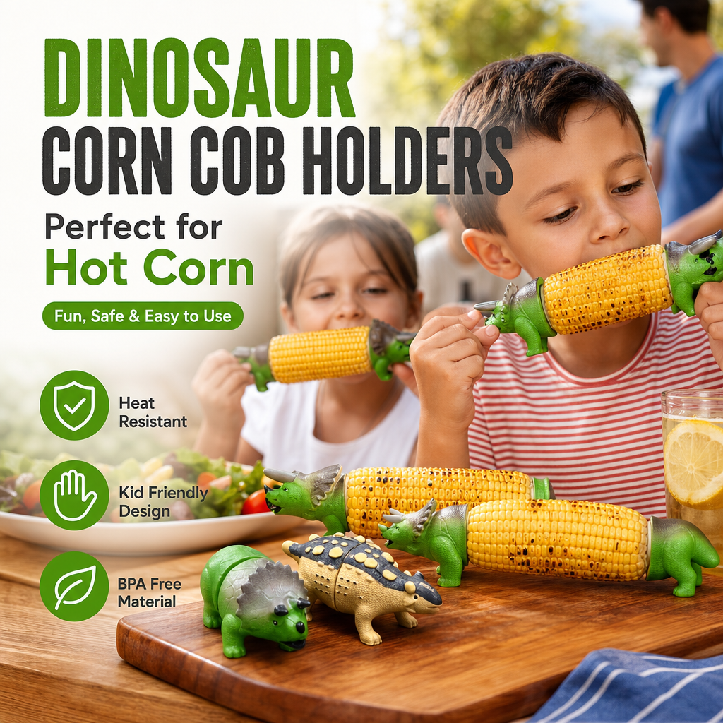 Dinosaur Corn Cob Holders