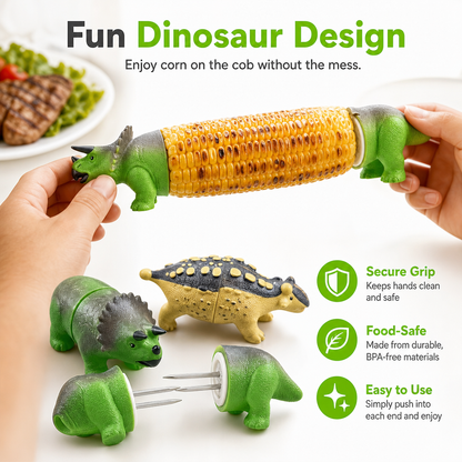 Dinosaur Corn Cob Holders
