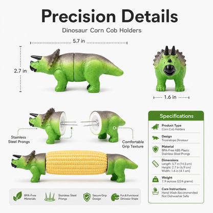 Dinosaur Corn Cob Holders