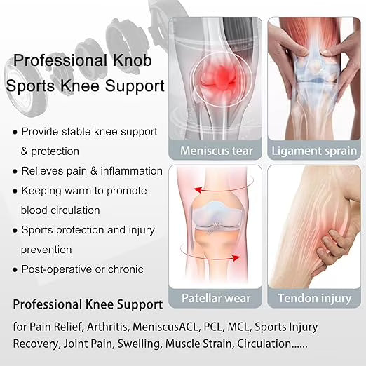 Smart Knee Brace with Adjustable Compression Knob